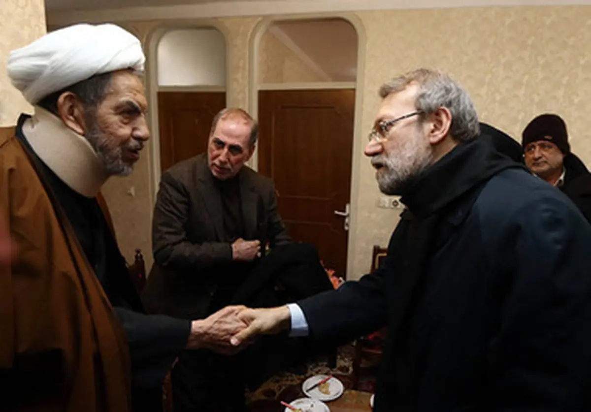 عیادت‌لاریجانی از حجةالاسلام حسنی/ تصاویر