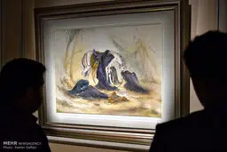 حواشی تصویری حضور ابراهیم رئیسی در رونمایی از آثار استاد فرشچیان