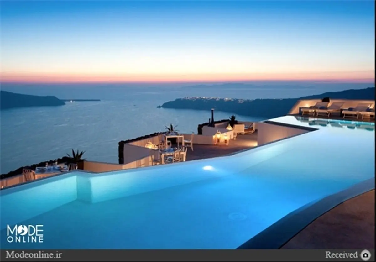 تصاویری از یک هتل لوکس ساحلی در یونان