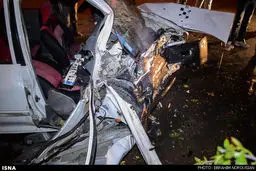 سقوط خونین پراید به دره‌ای در جنت‌آباد+عکس