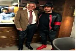 تیپ عجیب محمدرضا گلزار در ملاقات با کی‎روش/عکس