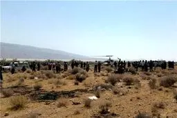 سقوط جت جنگی در استهبان فارس/ عکس