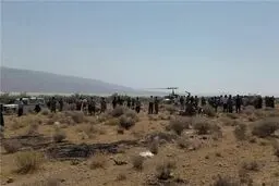 سقوط جت جنگی در استهبان فارس/ عکس