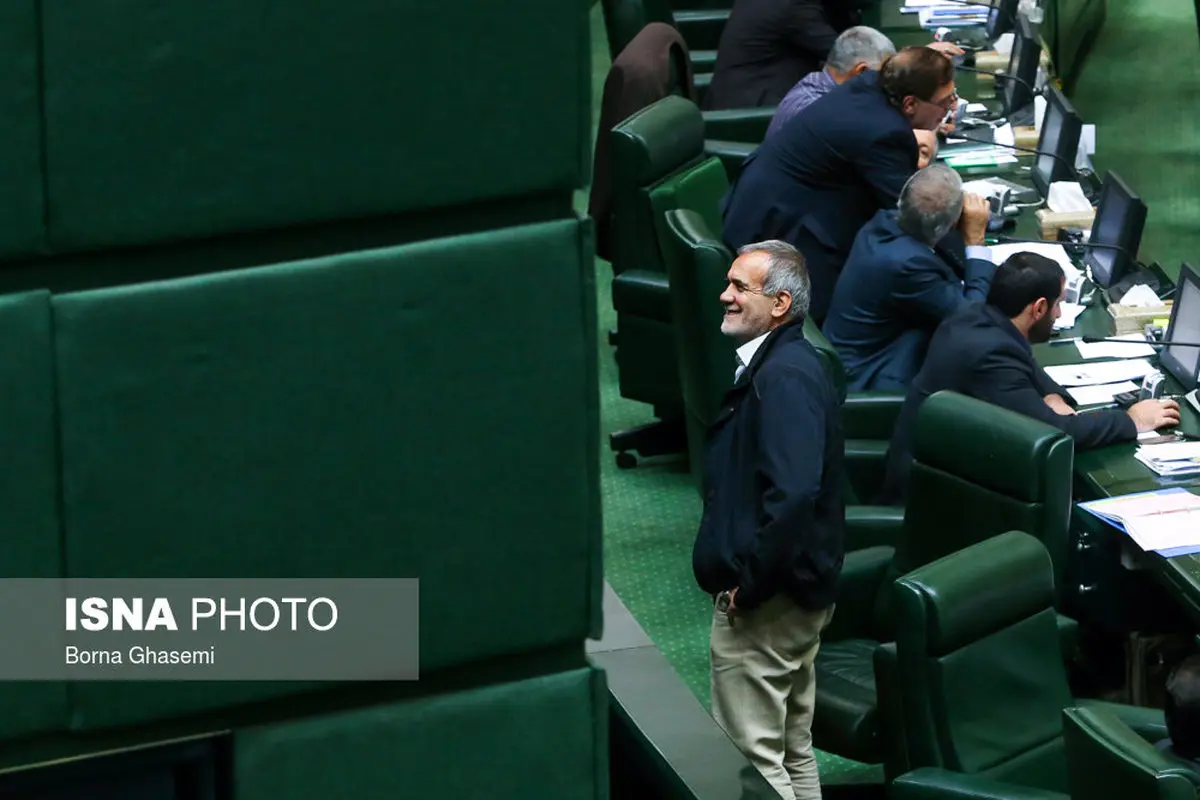 ژست خاص نایب رئیس مجلس در صحن علنی/عکس