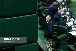 ژست خاص نایب رئیس مجلس در صحن علنی/عکس