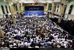 تصاویری از دیدار طلاب حوزه‌های علمیه استان تهران با رهبر معظم انقلاب