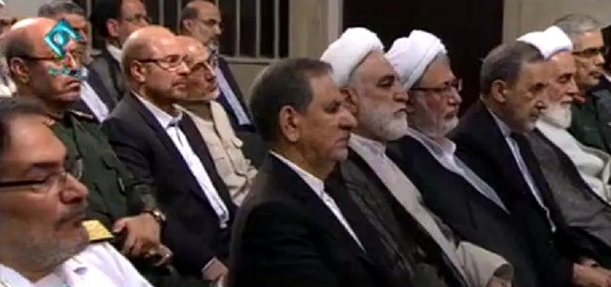 میرسلیم، قالیباف، جهانگیری در مراسم تنفیذ حسن روحانی/عکس