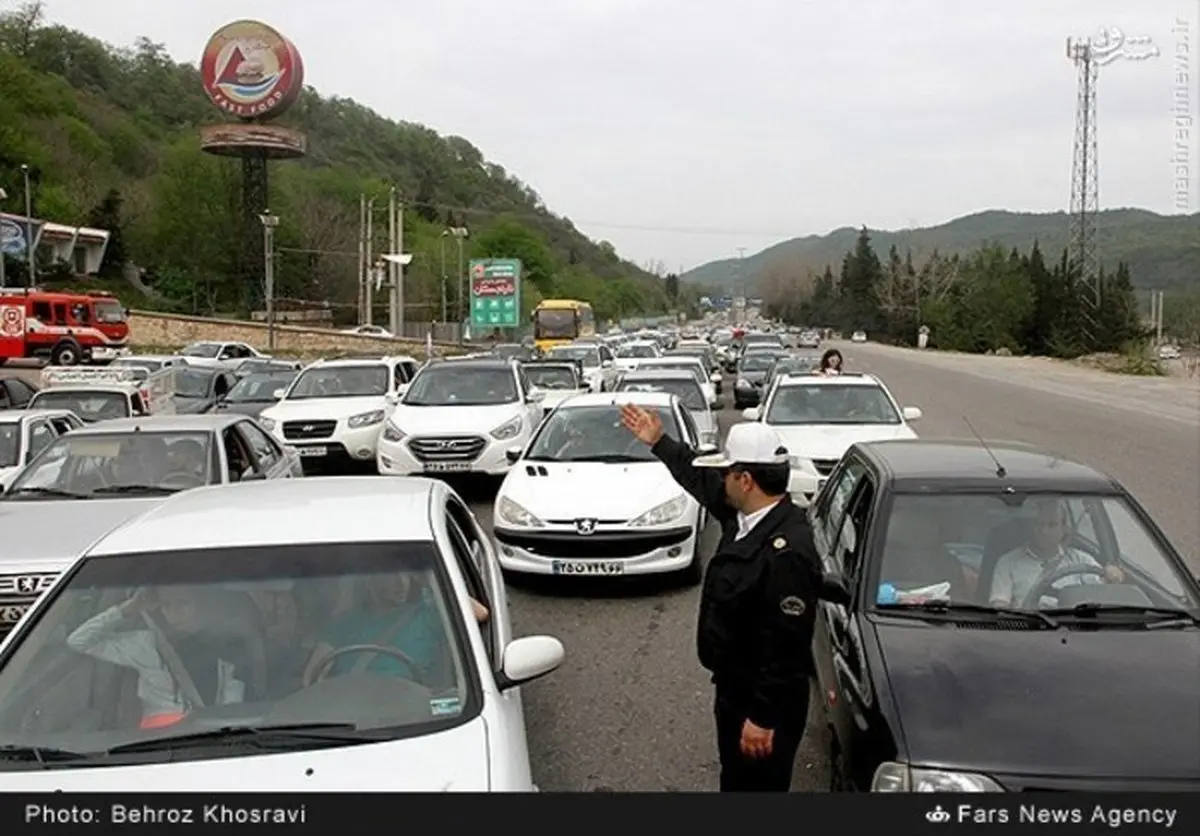 ترافیک سنگین در جاده هراز/ تصاویر