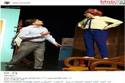 تیپ حدیث فولادوند به همراه همسرش در یک نمایش/ عکس