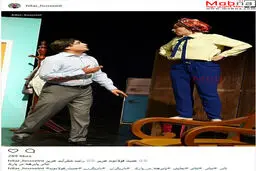 تیپ حدیث فولادوند به همراه همسرش در یک نمایش/ عکس