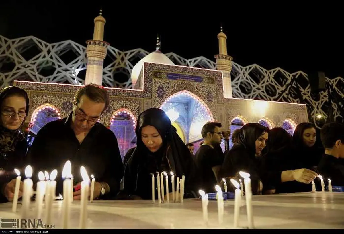 مراسم شام غریبان در میدان امام حسین تهران‎