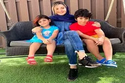 بچه هاي بامزه خانم بازيگر را ببينيد + عكس