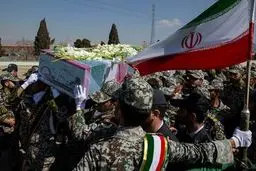 تشییع دو شهید گمنام در دانشگاه پدافند هوایی/تصاویر