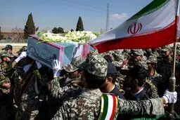 تشییع دو شهید گمنام در دانشگاه پدافند هوایی/تصاویر