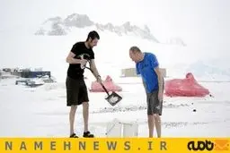 «چالش سطل آب یخ» در قطب جنوب/ تصاویر