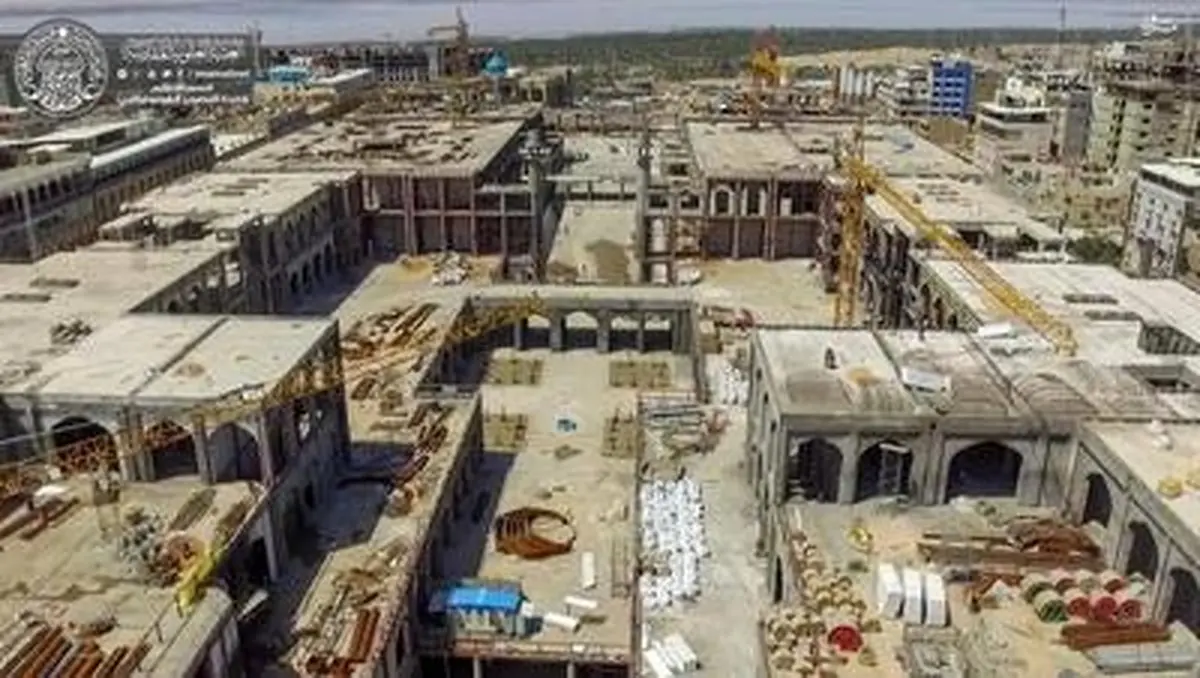 جدیدترین تصاویر از ساخت صحن بزرگ حضرت زهرا(س)