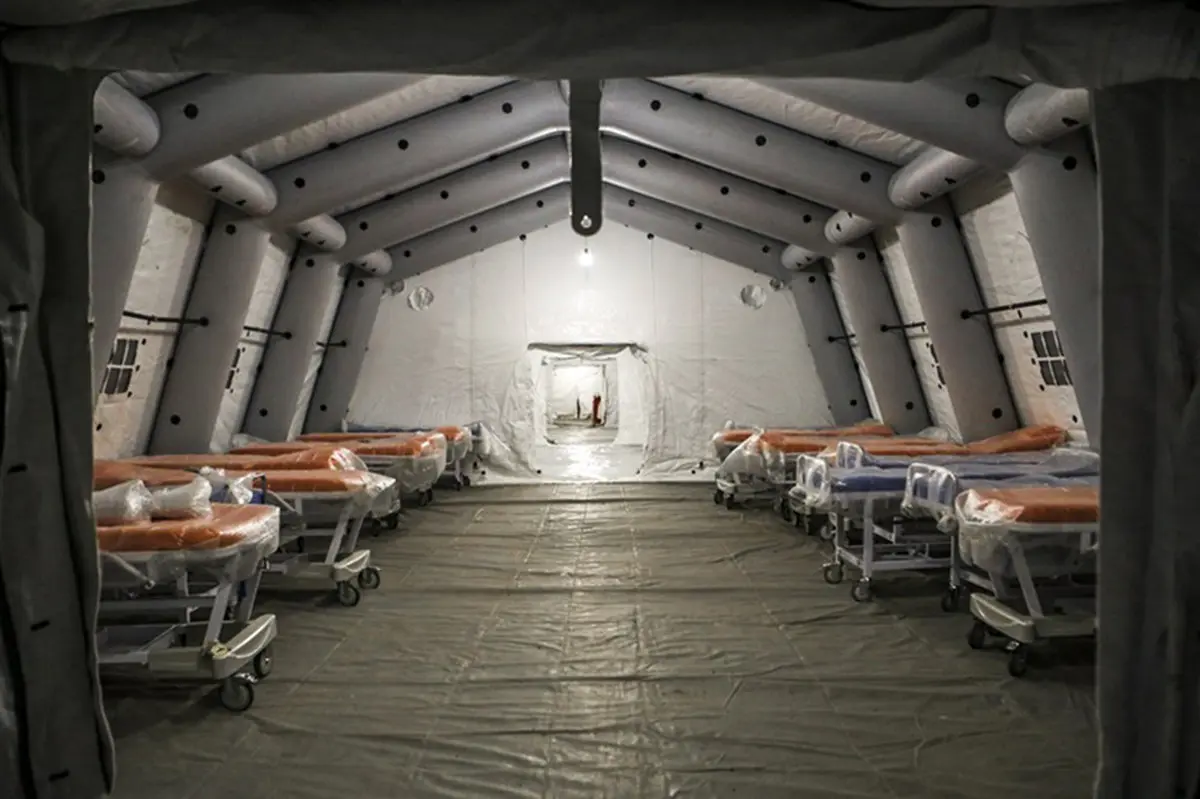 بیمارستان سیار نیروی دریایی سپاه در گیلان + عکس