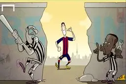 انتقام از فوتبالیست پرحاشیه! /کاریکاتور