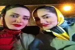 عکسی متفاوت از الناز شاکردوست و خواهرش