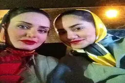 عکسی متفاوت از الناز شاکردوست و خواهرش