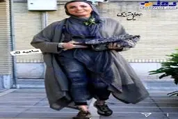بازیگر کم پیدای سینما و تلویزیون با تیپ خاص در خیابان+عکس