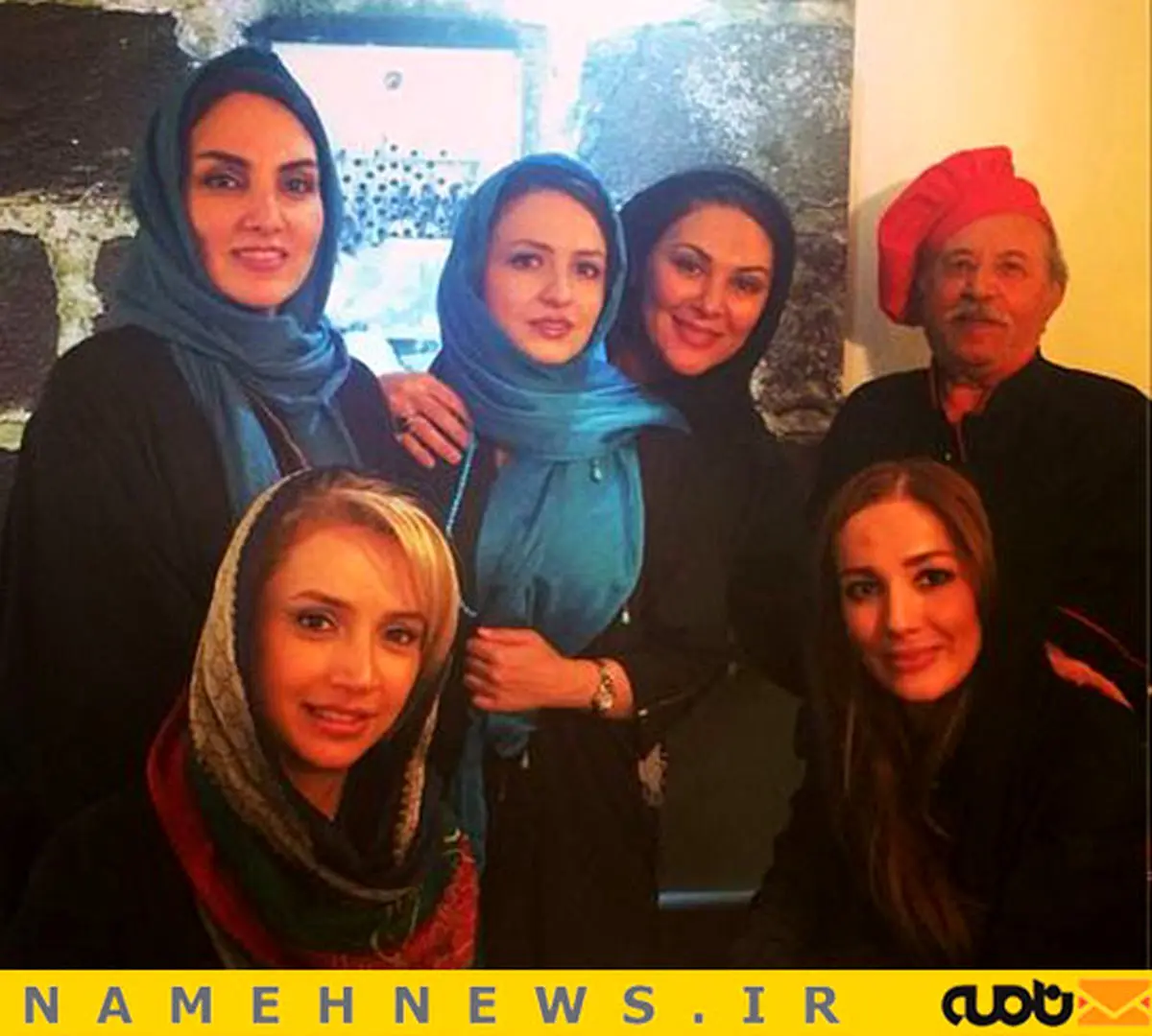 زنان بازیگر در رستوران سام درخشانی/ عکس