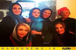 زنان بازیگر در رستوران سام درخشانی/ عکس