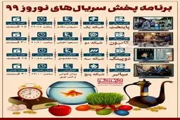 برنامه پخش سریال‌های نوروزی 99 + اینفوگرافی