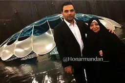 عکس جدید احسان علیخانی و مادرش