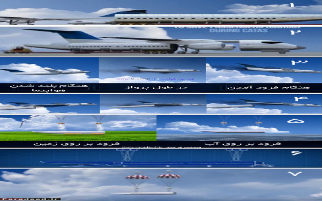 اختراعي جديد /دیگر نگران سقوط هواپیما نباشید! + عكس