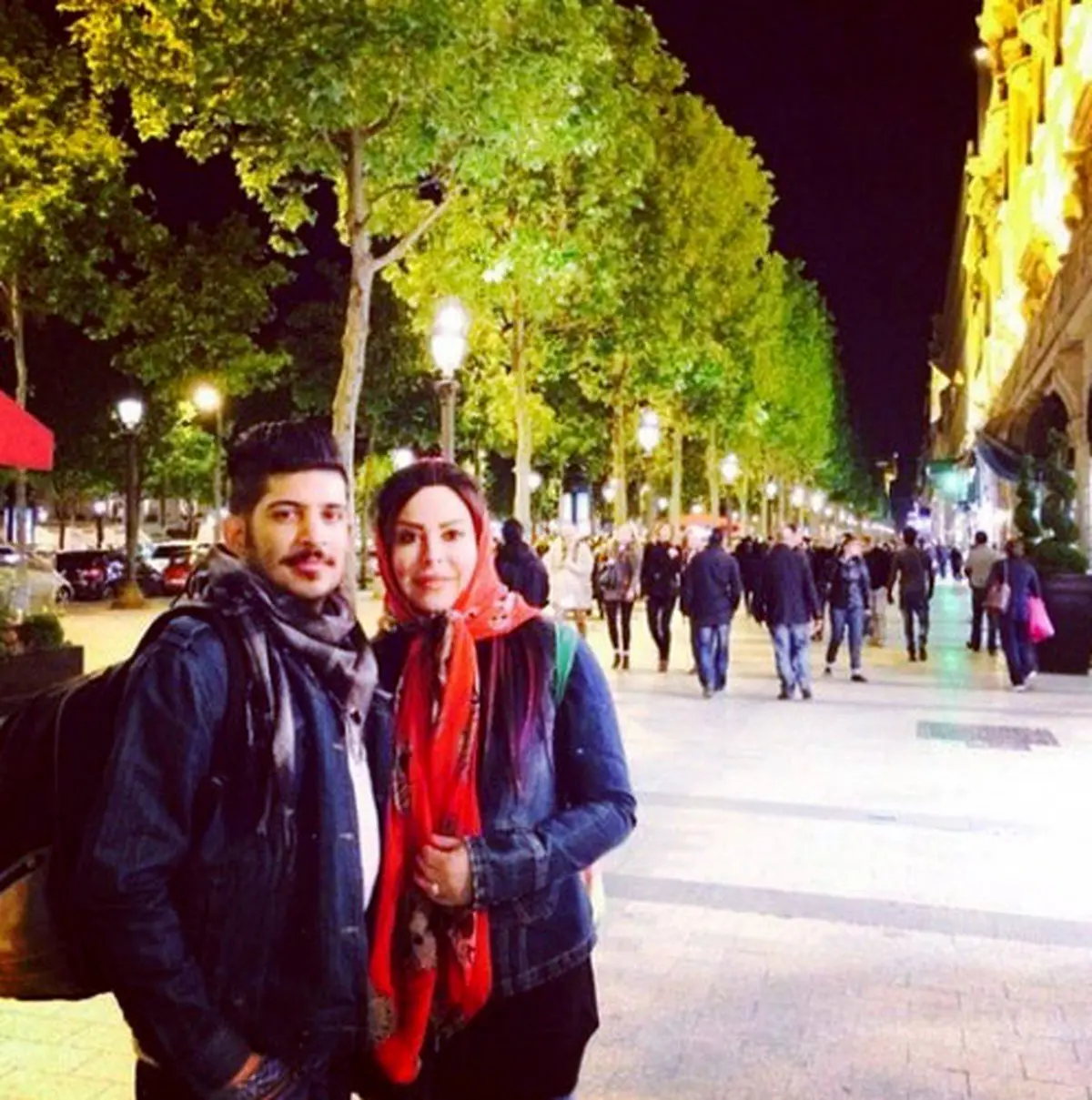 فلور نظری و پسرش در اروپا