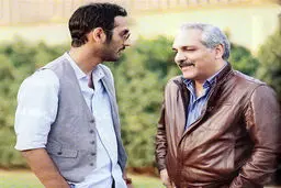 مهران مدیری و پسرش در یک قاب /عکس