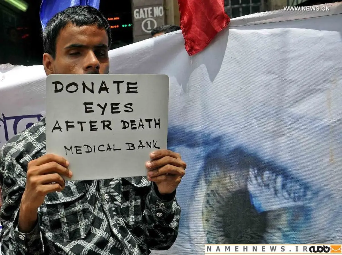 لطفا، چشمانتان را اهدا کنید/ عکس