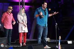 هانیه توسلی و رضا عطاران در جشن خانه سینما/عکس