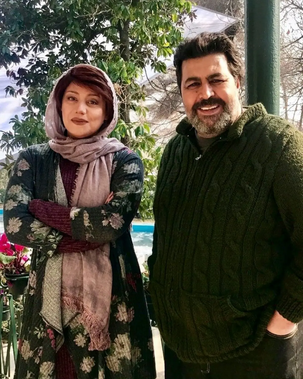 عکسی خاص از شبنم مقدمی و فرهاد خان اصلانی