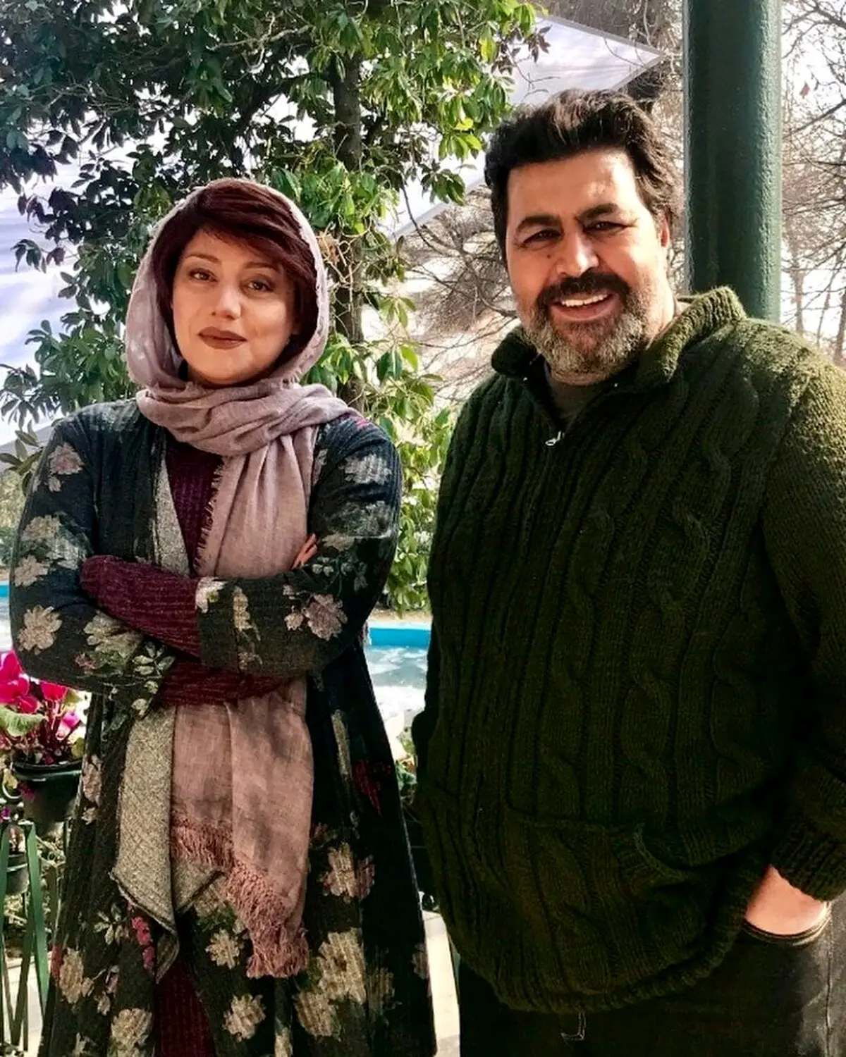 عکسی خاص از شبنم مقدمی و فرهاد خان اصلانی