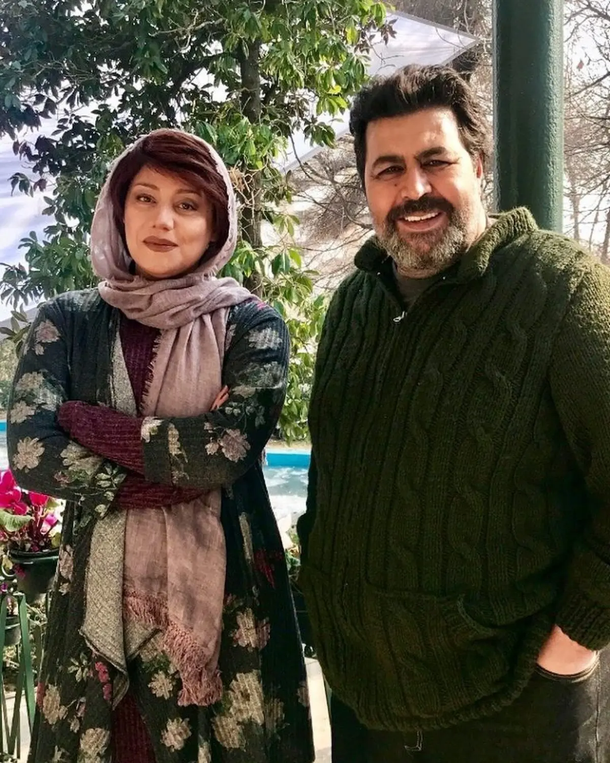 عکسی خاص از شبنم مقدمی و فرهاد خان اصلانی