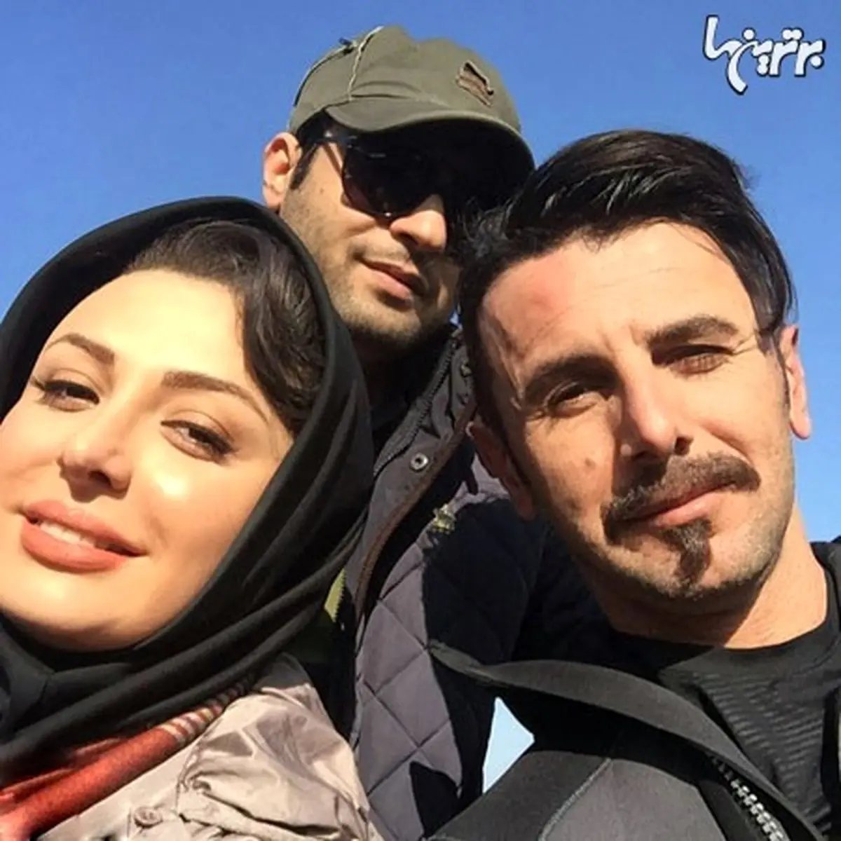 عکس سلفی امین حیایی در کنار نیوشا ضیغمی