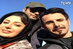 عکس سلفی امین حیایی در کنار نیوشا ضیغمی
