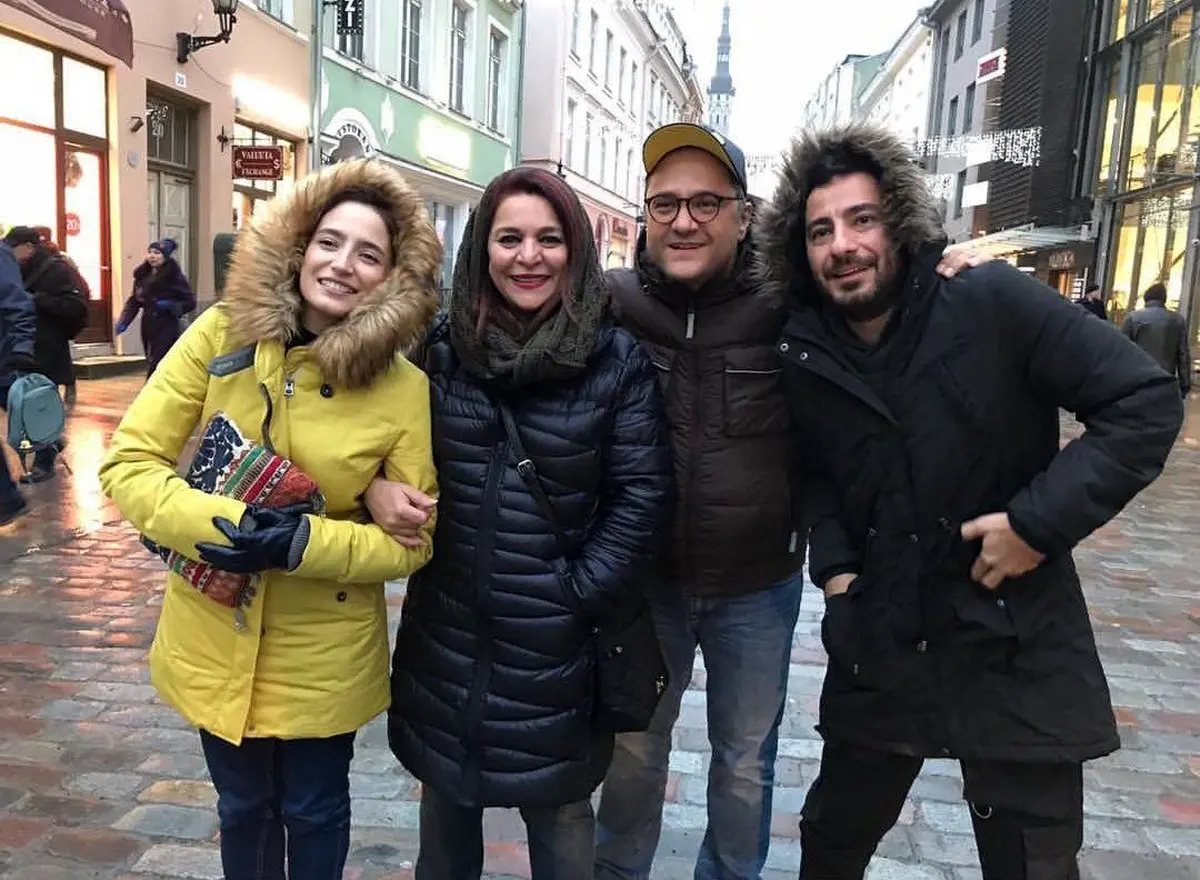 عکسی از رامبد جوان، نگار جواهریان و نوید محمدزاده در خارج از کشور