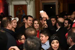 سلفی با بشار اسد و همسرش/عکس