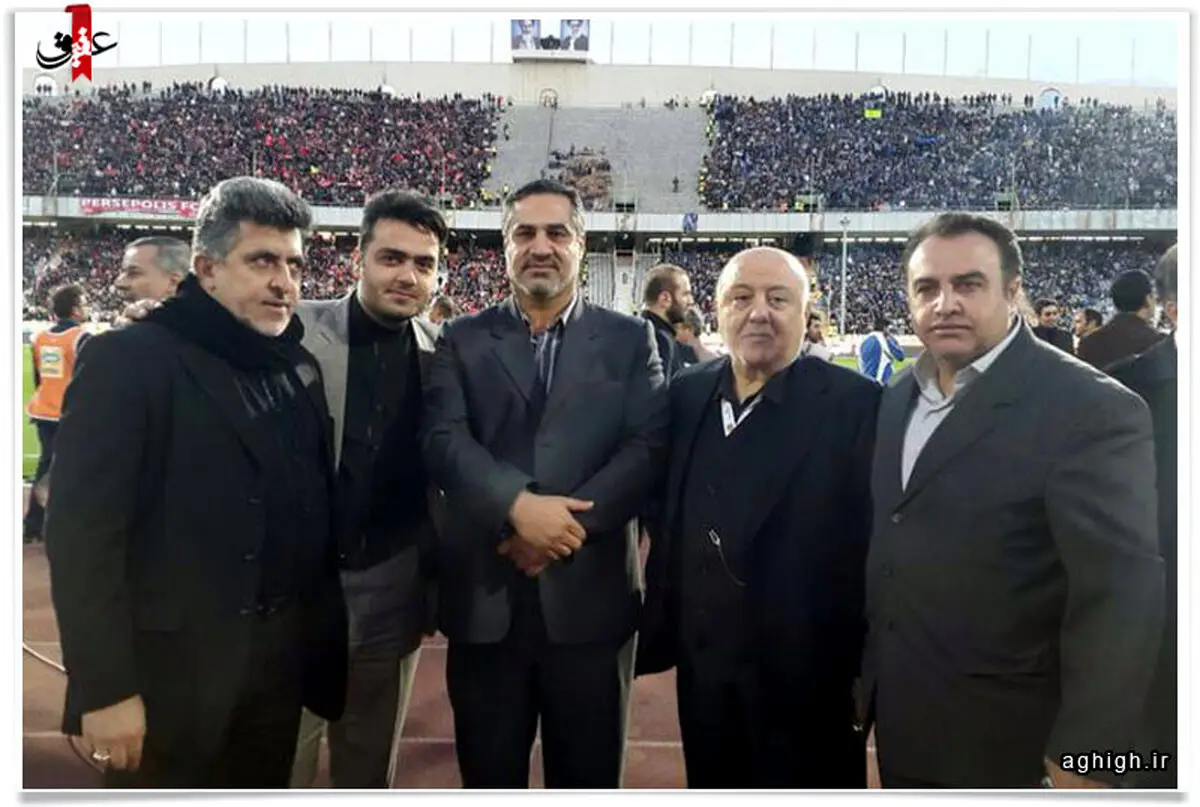 حضور مداح معروف در دربی دیروز