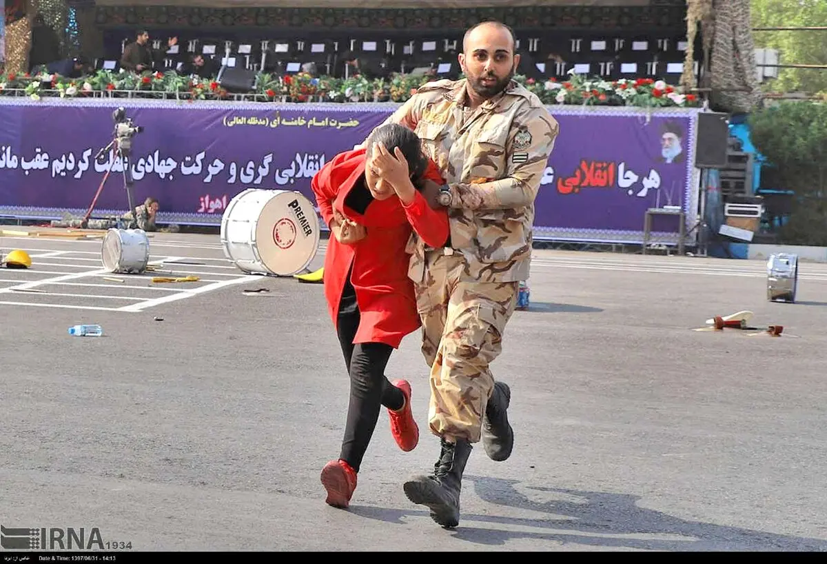 تصاویری از حواشی حادثه تروریستی امروز در اهواز