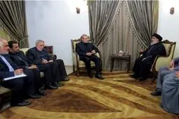 دیدار لاریجانی با سیدحسن نصرالله/ عکس