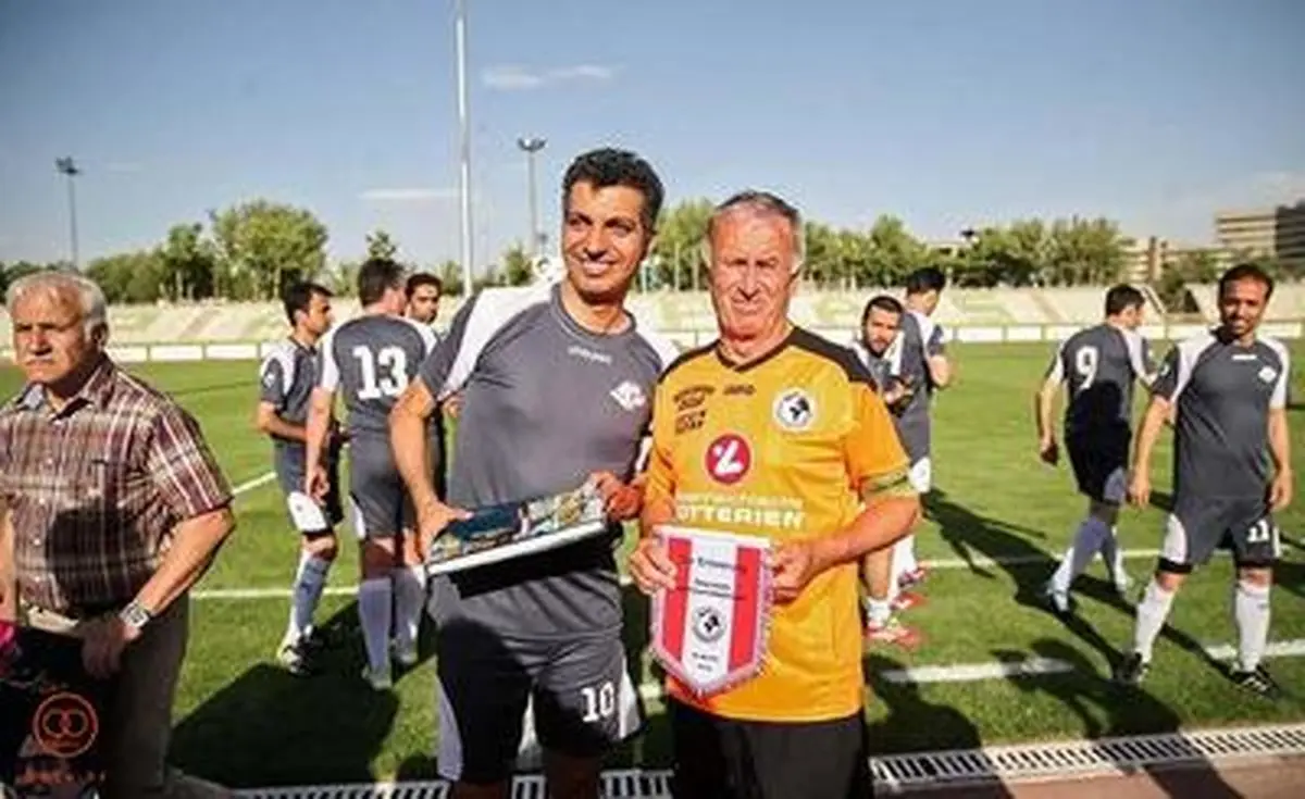 فردوسی پور و همکارانش در مسابقه رسانه ورزش ایران و اتریش به یاد میلاد و حسین/تصاویر