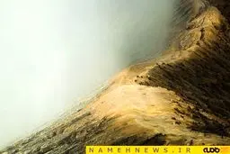 روایت عجیب آتش آبی در اندونزی+تصاویر