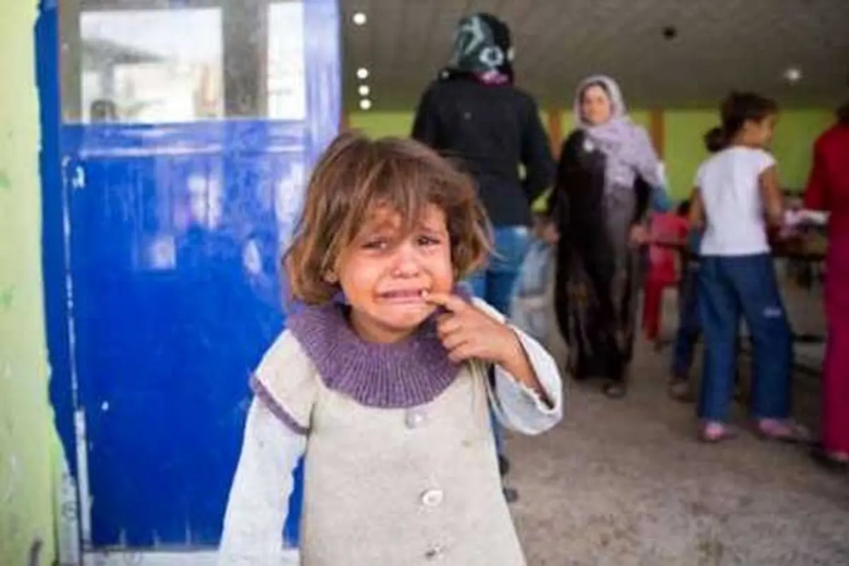 گریه کودک کوبانی/عکس