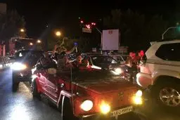 شادی خیابانی مردم تهران بعد از بازی تساوی برابر پرتغال/عکس