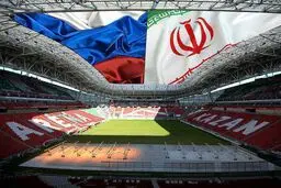 نمایی از ورزشگاه کازان، میزبان دیدار فردای ایران و روسیه/عکس