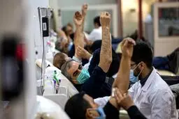 گزارش شبکه عربی از حضور پرتعداد مردم برای اهدای خون